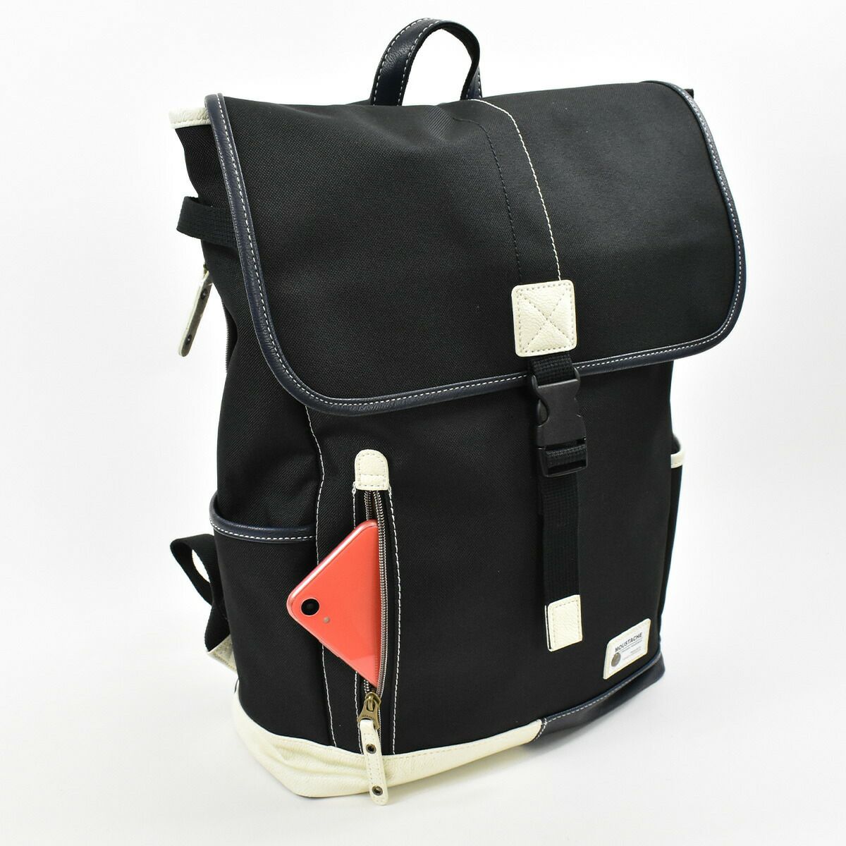 【ポイント最大27倍★7/1限定】MOUSTACHEムスタッシュリュックメンズレディースB418Lリュックサックリックサックバックパックかぶせ式通勤通学スクエアスクールリュックスポーツリュック高校生大学生人気おしゃれバッグバックYUQ5766