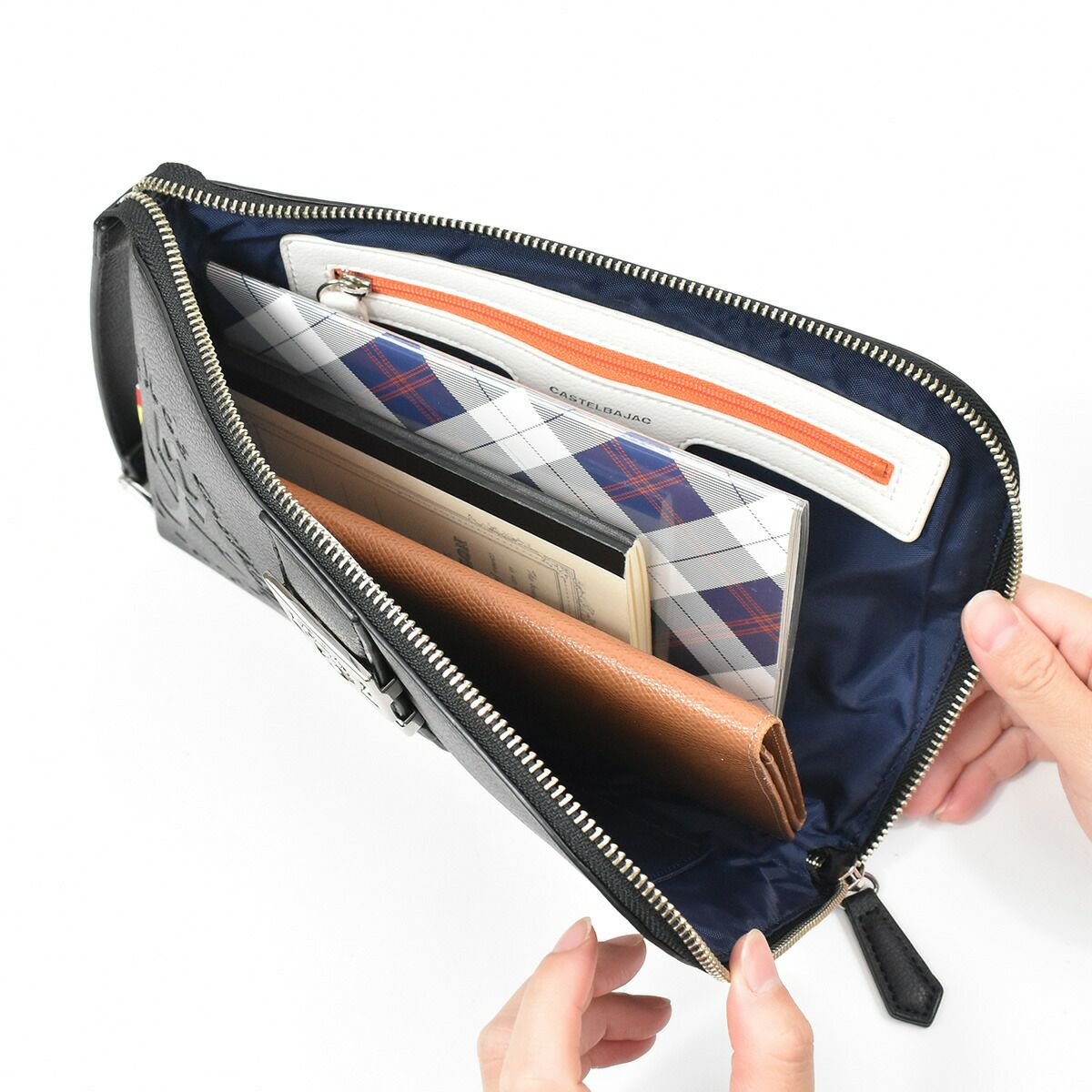 【ポイント最大25倍】カステルバジャックバッグセカンドバッグクラッチバッグCASTELBAJACソルベメンズレディースハンドバッグセカンドクラッチ合皮ブランド軽量おしゃれかっこいい人気iPad収納大きめ防水撥水結婚式二次会52201