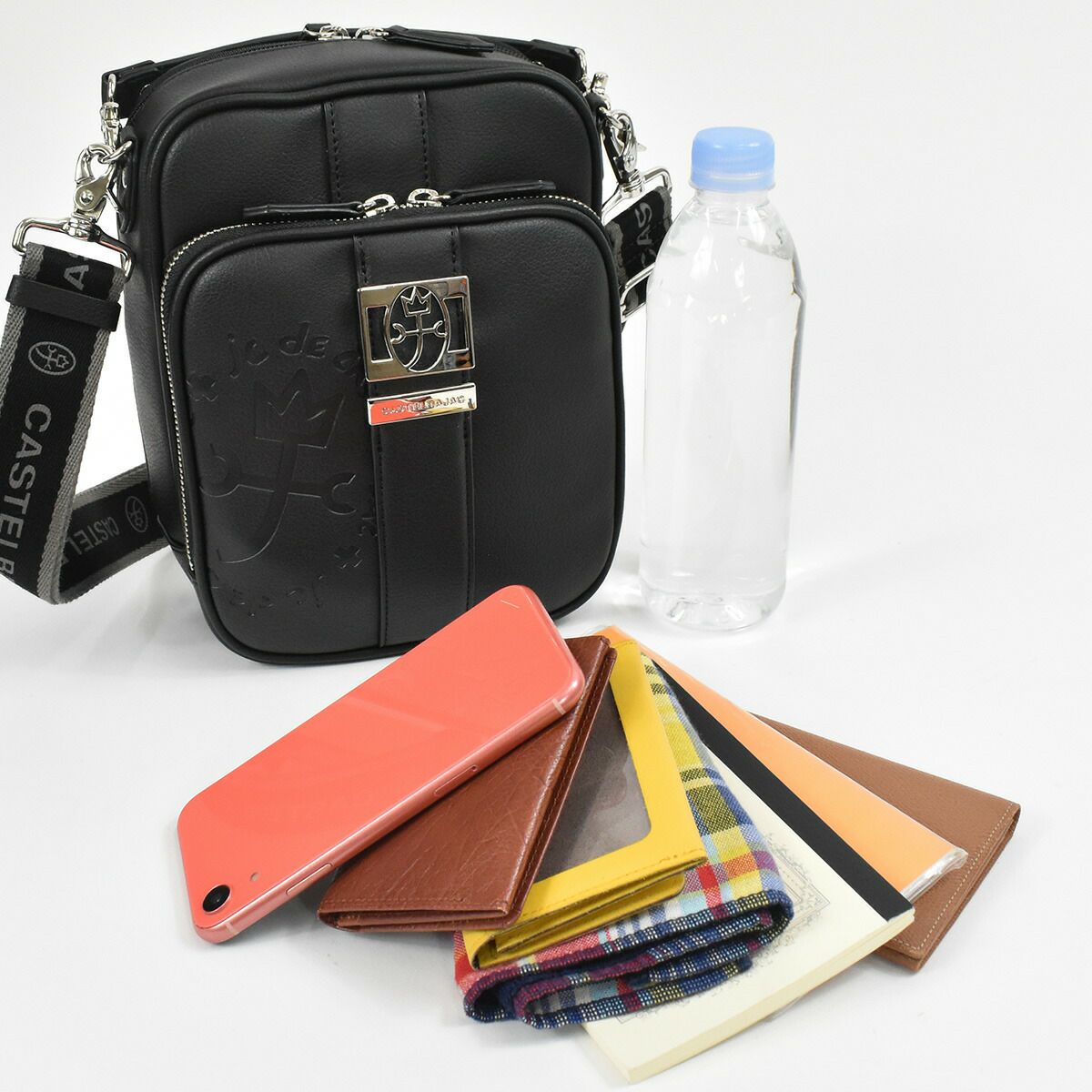 【ポイント最大25倍】カステルバジャックショルダーバッグバッグCASTELBAJACソルベメンズレディースミニショルダーショルダーバックショルダー合皮斜めがけバック斜め掛け肩掛けカバンボディバッグブランド軽量小さめ小さい52103