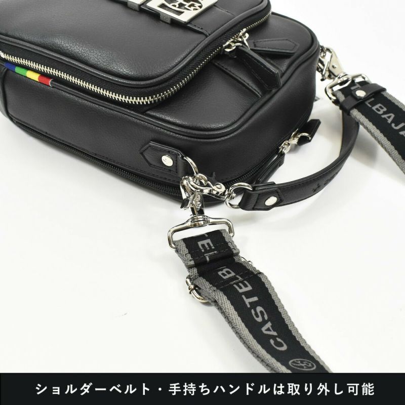 【ポイント最大25倍】カステルバジャックショルダーバッグバッグCASTELBAJACソルベメンズレディースミニショルダーショルダーバックショルダー合皮斜めがけバック斜め掛け肩掛けカバンボディバッグブランド軽量小さめ小さい52103