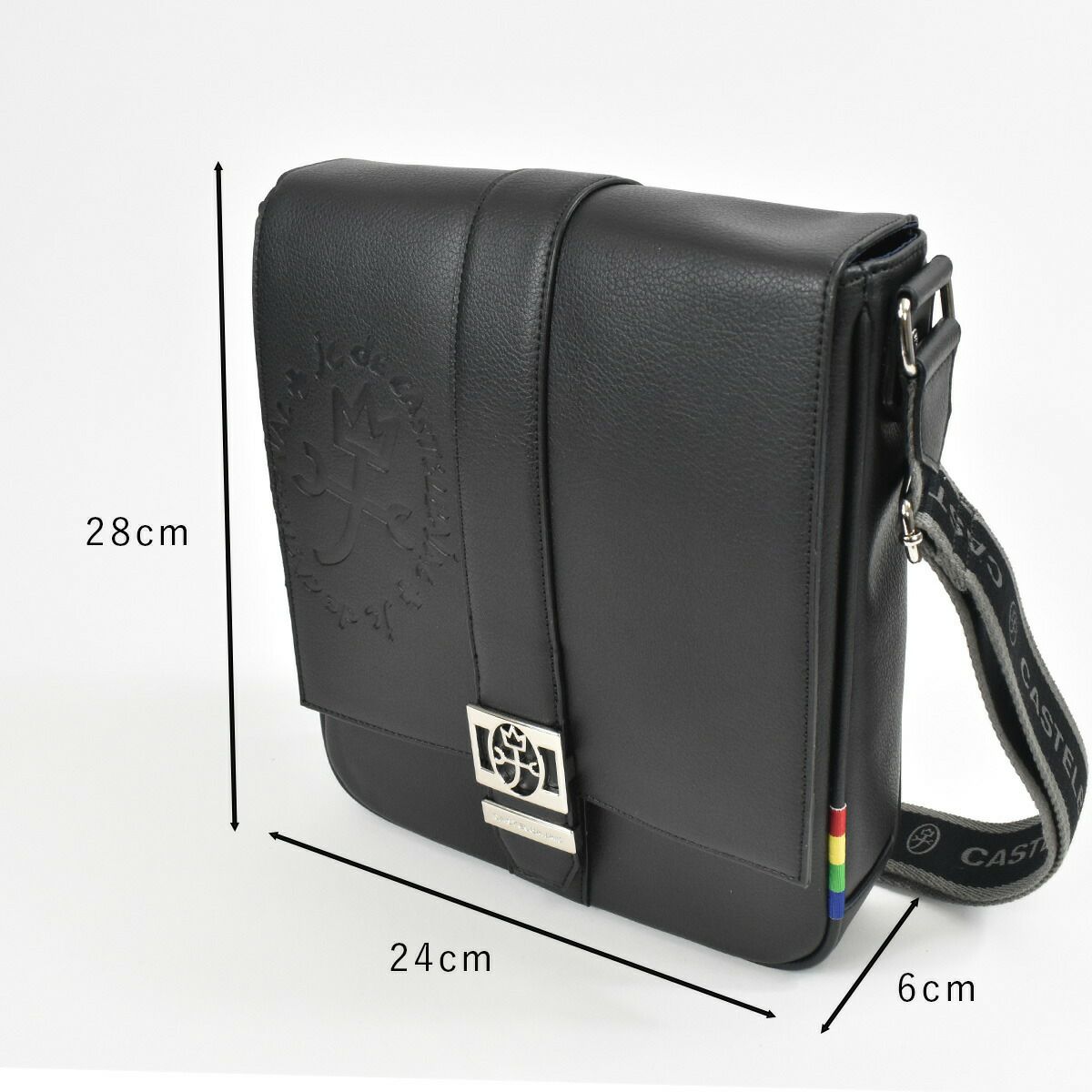 【ポイント最大25倍】カステルバジャックショルダーバッグバッグCASTELBAJACB5ソルベメンズレディースショルダーバックショルダー合皮斜めがけバック斜め掛けバッグ肩掛けカバンボディバッグブランド軽量大きめ大人おしゃれ52101