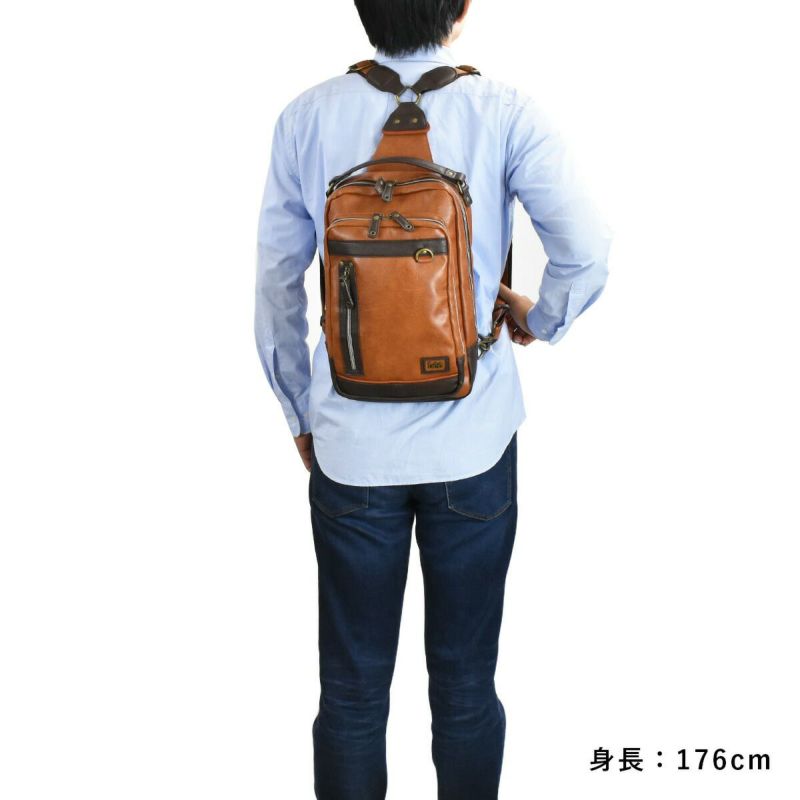 【ポイント最大38倍|10/5限定】Leeリーボディバッグリュックバッグメンズレディースブランドワンショルダーショルダーバッグリュックサックボディバック斜め掛けバッグ斜めがけバッグ男女兼用人気かっこいいシンプル合皮2WAY320-3101