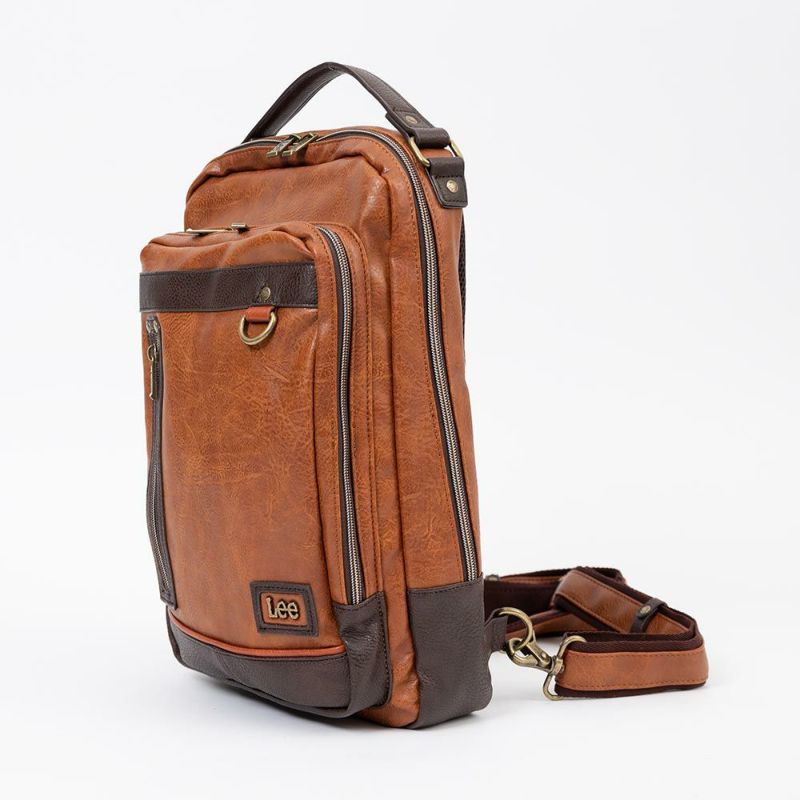 【ポイント最大38倍|10/5限定】Leeリーボディバッグリュックバッグメンズレディースブランドワンショルダーショルダーバッグリュックサックボディバック斜め掛けバッグ斜めがけバッグ男女兼用人気かっこいいシンプル合皮2WAY320-3101