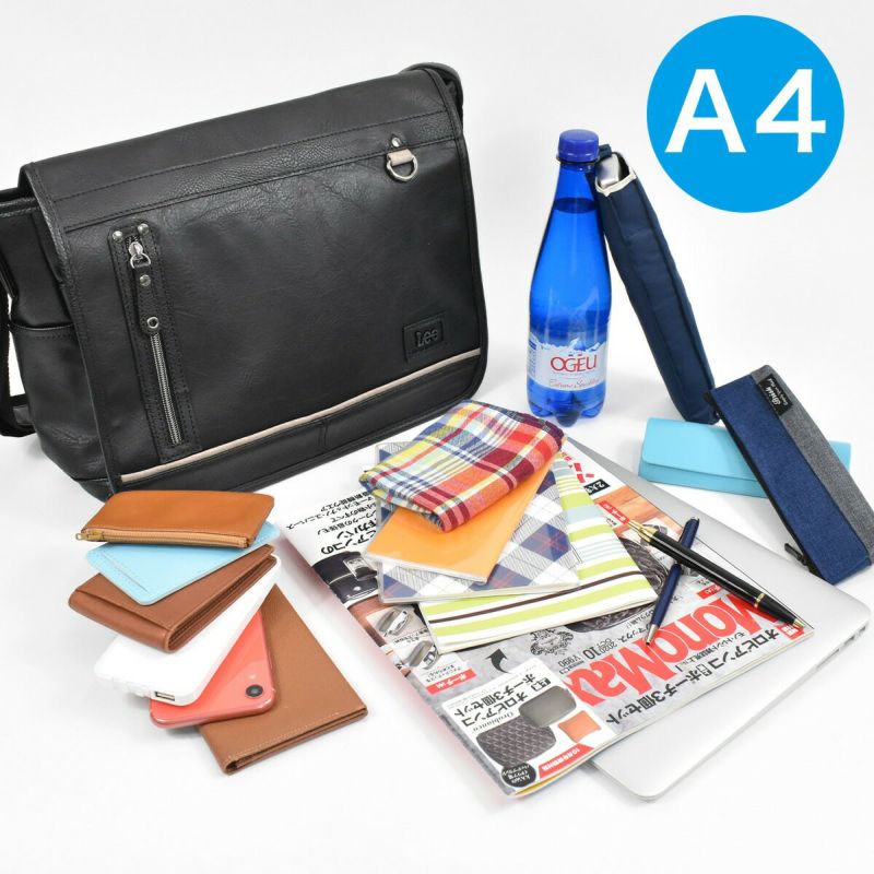 【ポイント最大38倍|10/5限定】LeeリーショルダーバッグバッグA4メンズレディースブランドショルダーバッグボディバッグ斜め掛けバッグ斜めがけバッグ肩掛けカバン斜めがけ斜め掛け人気かっこいいシンプル大人おしゃれ合皮320-3104