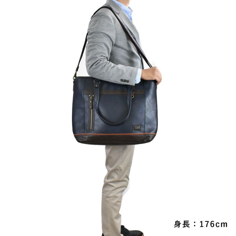 【ポイント最大38倍|10/5限定】LeeリートートバッグメンズレディースB4A4トートトートバックビジネストートバッグカジュアルトートバッグメンズトートバック肩掛けカバンシンプル人気おしゃれファスナー付き大きめ大容量320-3106