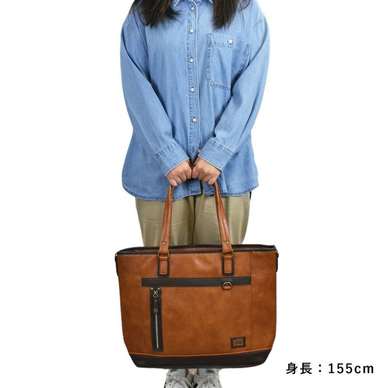 【ポイント最大38倍|10/5限定】LeeリートートバッグメンズレディースB4A4トートトートバックビジネストートバッグカジュアルトートバッグメンズトートバック肩掛けカバンシンプル人気おしゃれファスナー付き大きめ大容量320-3106