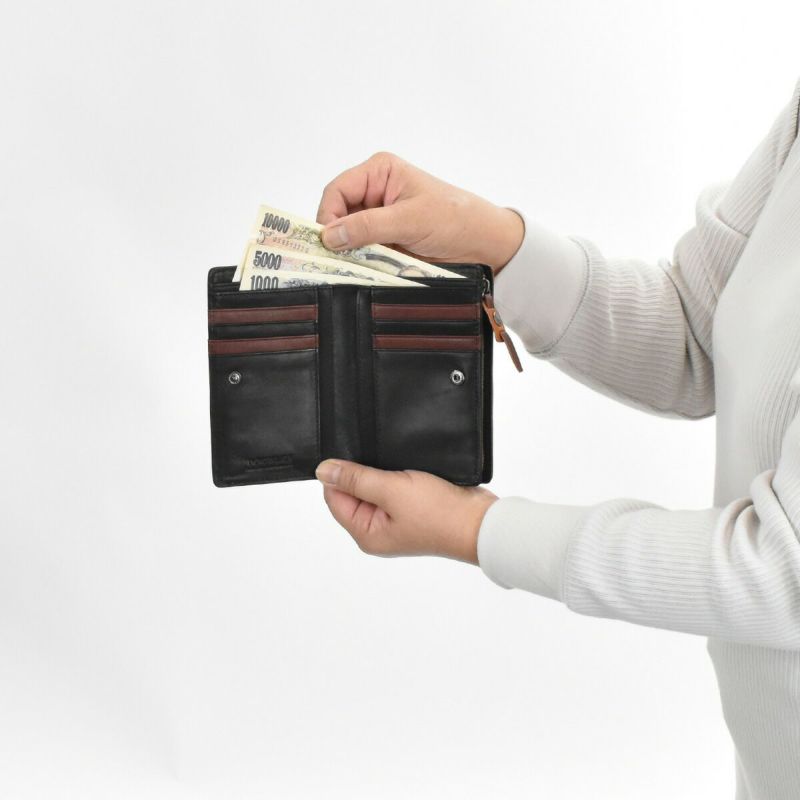 【ポイント最大26倍|10/16限定】DOUBLESダブルスミドルウォレット財布二つ折りメンズレディース二つ折り財布本革革レザースキミング防止RFID2つ折り2つ折り財布ウォレット彼氏折りたたみギフトプレゼント人気ブランドセキュリティDMO-7484