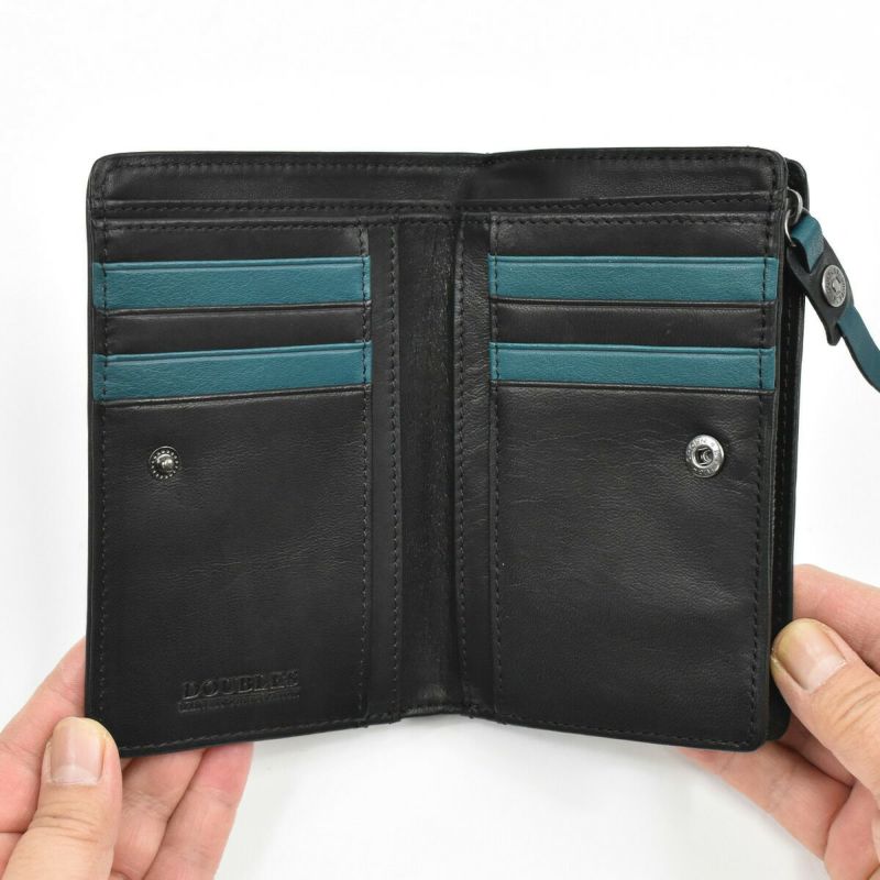 【ポイント最大26倍|10/16限定】DOUBLESダブルスミドルウォレット財布二つ折りメンズレディース二つ折り財布本革革レザースキミング防止RFID2つ折り2つ折り財布ウォレット彼氏折りたたみギフトプレゼント人気ブランドセキュリティDMO-7484