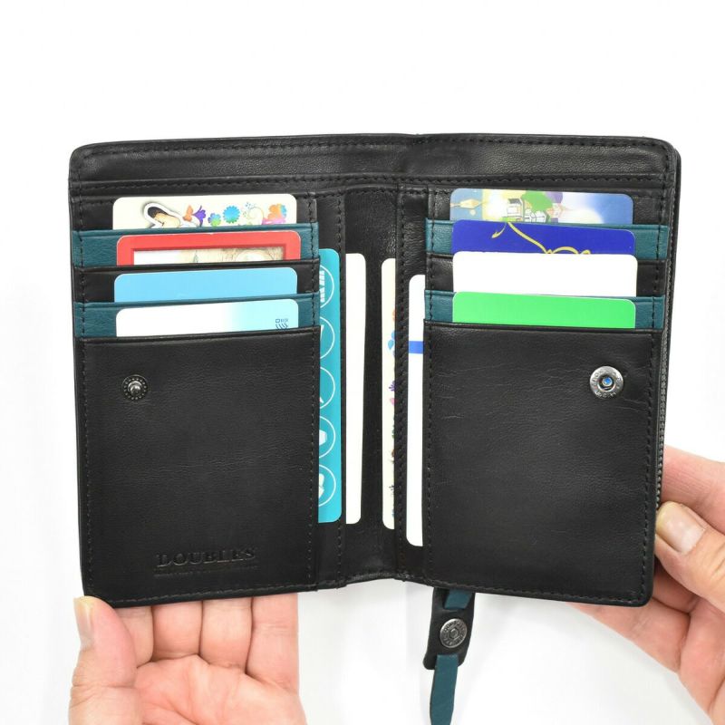 【ポイント最大26倍|10/16限定】DOUBLESダブルスミドルウォレット財布二つ折りメンズレディース二つ折り財布本革革レザースキミング防止RFID2つ折り2つ折り財布ウォレット彼氏折りたたみギフトプレゼント人気ブランドセキュリティDMO-7484