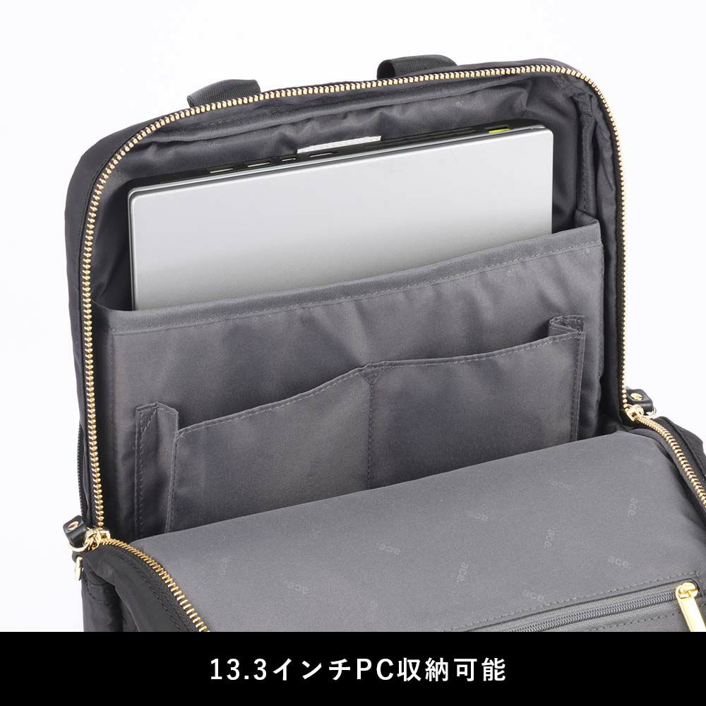 【店内全品ポイント10倍】エースビジネスリュックレディースA4エースジーンace.GENEビジネスビジネスバッグリュックブランドおしゃれきれいめ通勤パソコンPC大人自転車軽量軽いacegene黒ブラックネイビーベージュ10581