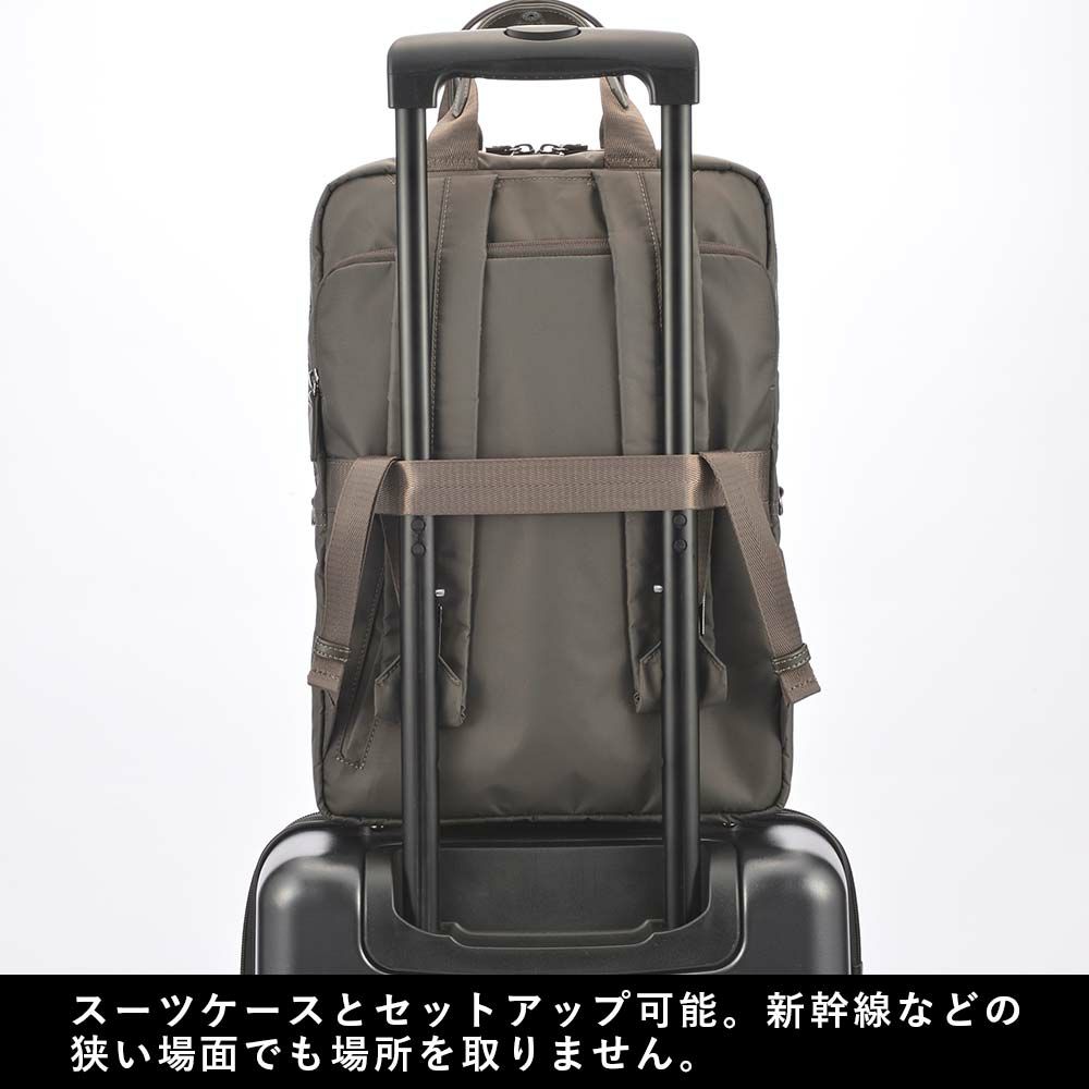 【店内全品ポイント10倍】エースビジネスリュックレディースA413インチPC収納エースジーンace.GENEビジネスビジネスバッグリュックブランドおしゃれきれいめ通勤パソコンPC大人自転車軽量軽いacegene黒ブラックネイビーベージュ10581