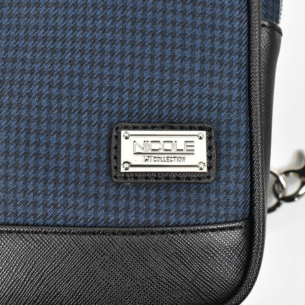 【エントリーで全員19倍★11/4～】ニコルNICOLEボディバッグワンショルダーバッグメンズレディースボディバックショルダーバッグショルダーワンショルダー斜め掛けバッグ斜めがけバッグ大人ブランドおしゃれかっこいい大人軽量NIL229