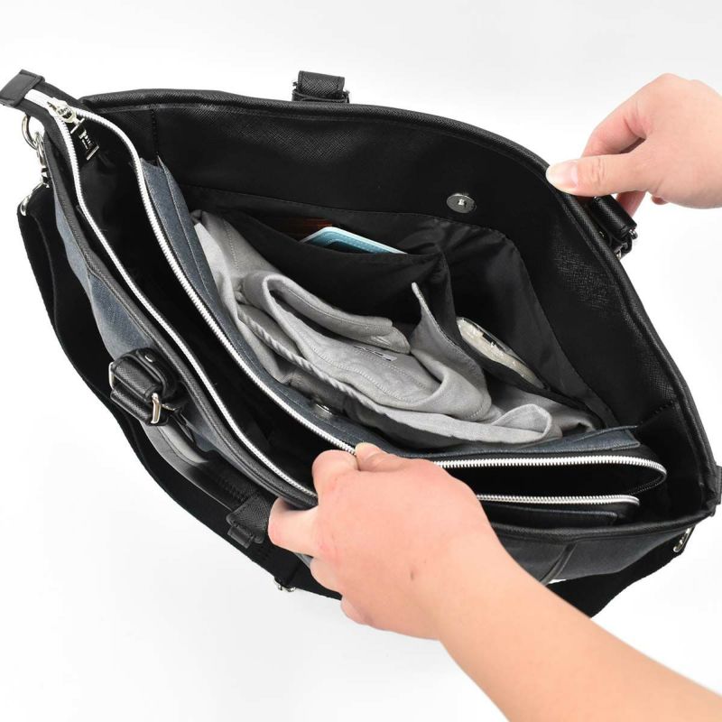 【エントリーで全員19倍★11/4～】ニコルNICOLEトートバッグメンズレディーストートトートバックビジネストートバッグカジュアルトートバッグメンズトートバック肩掛けカバンブランドおしゃれかっこいい大人ファスナー付き大きめ大容量NIL230