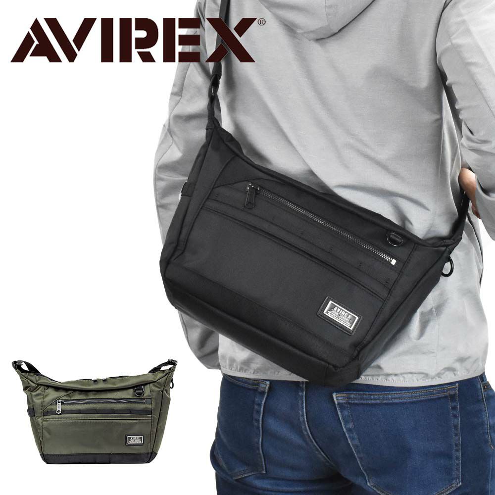 【エントリーで全員20倍|特典付】アビレックスショルダーバッグAVIREXバッグアヴィレックスメンズレディースショルダーバックショルダー斜めがけバッグ斜め掛けバッグブランド人気軽量男性かっこいいソリッドミリタリーブラック迷彩AX2052