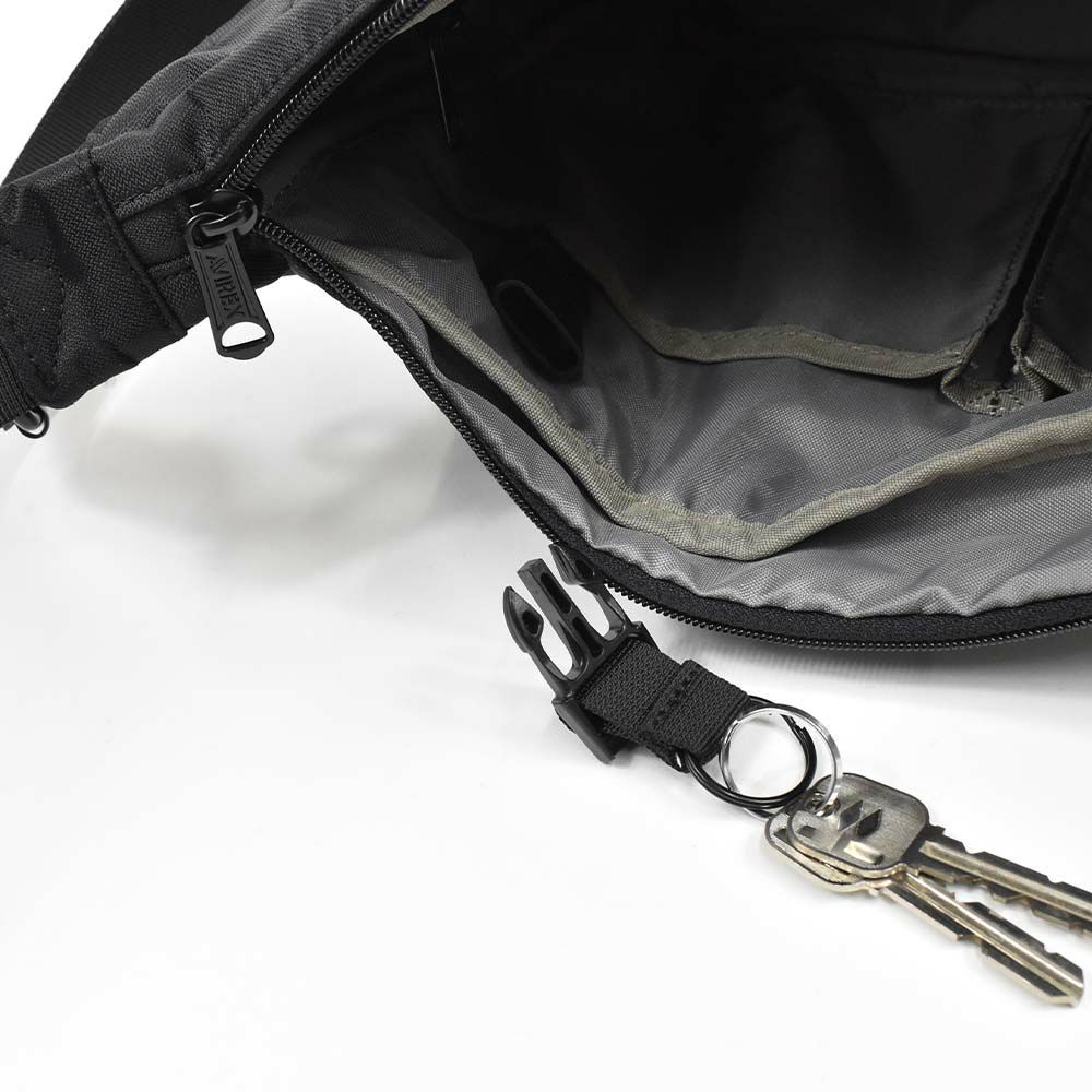 【エントリーで全員20倍|特典付】アビレックスショルダーバッグAVIREXバッグアヴィレックスメンズレディースショルダーバックショルダー斜めがけバッグ斜め掛けバッグブランド人気軽量男性かっこいいソリッドミリタリーブラック迷彩AX2052