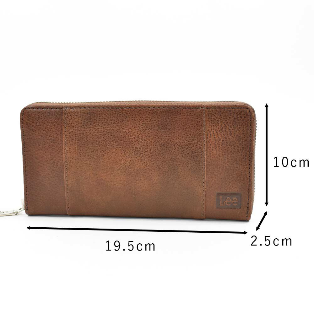 【ポイント最大34倍|12/15限定】Leeリー長財布メンズレディース本革牛革革レザー財布ファスナーラウンドファスナーメンズ財布メンズ長財布プレゼントおしゃれおすすめブランド大容量薄いブラックブラウン黒茶色クロ320-1897