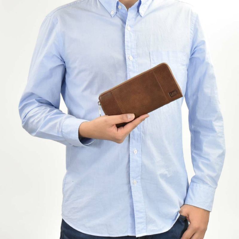 【ポイント最大34倍|12/15限定】Leeリー長財布メンズレディース本革牛革革レザー財布ファスナーラウンドファスナーメンズ財布メンズ長財布プレゼントおしゃれおすすめブランド大容量薄いブラックブラウン黒茶色クロ320-1897