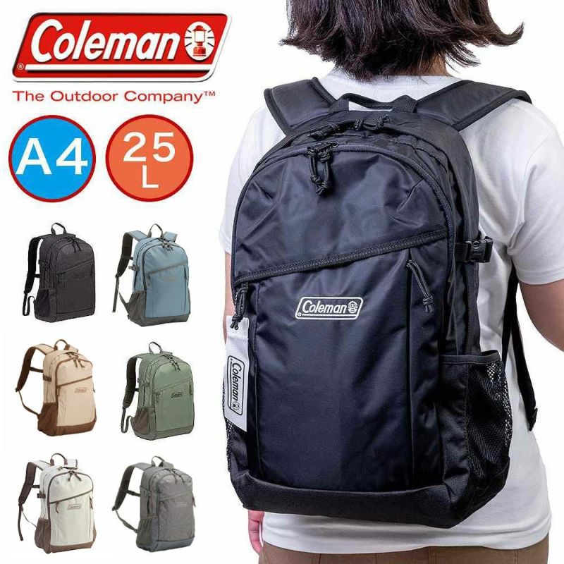 【限定エコバッグプレゼント】コールマンリュックColeman25LWALKER25A4リュックサックバックパックメンズレディース中学生高校生大学生男子女子大人通学リュックスポーツリュックスクールリュック通学スポーツアウトドアウォーカー25