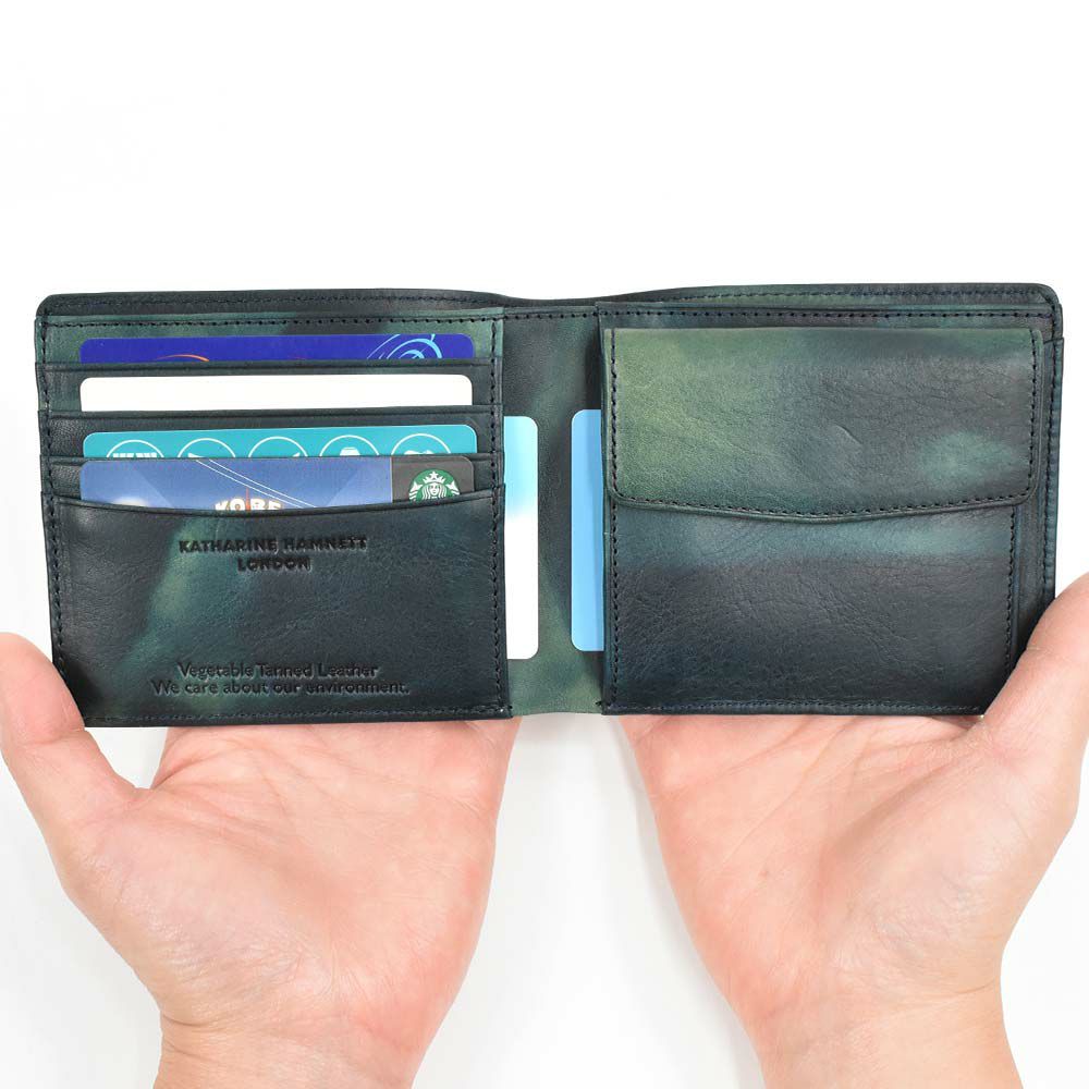 キャサリンハムネットKATHARINEHAMNETTLONDON財布二つ折り本革メンズレディースFLUIDフルイド革レザー2つ折り2つ折り財布二つ折り財布ギフトプレゼント彼氏折りたたみ男性人気ブランド490-59200父の日