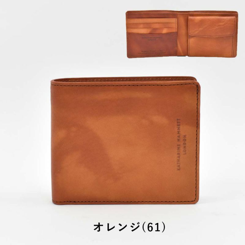 キャサリンハムネットKATHARINEHAMNETTLONDON財布二つ折り本革メンズレディースFLUIDフルイド革レザー2つ折り2つ折り財布二つ折り財布ギフトプレゼント彼氏折りたたみ男性人気ブランド490-59200父の日