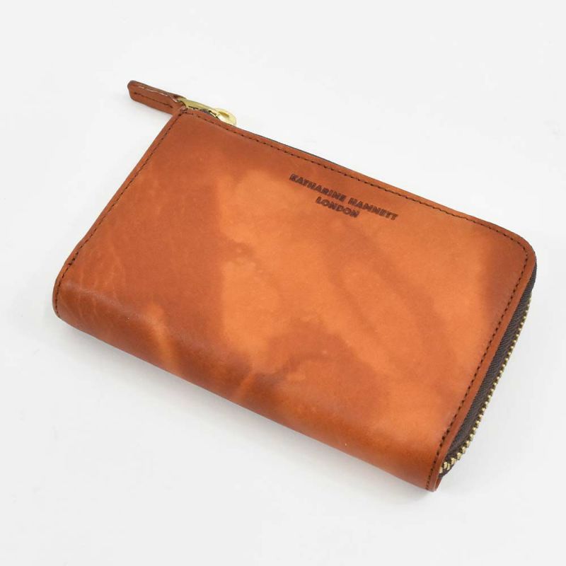 キャサリンハムネットKATHARINEHAMNETTLONDONミドルウォレット財布二つ折り縦型本革メンズレディースFLUIDフルイド革レザー2つ折り2つ折り財布二つ折り財布プレゼント男性人気ブランド大容量490-59200父の日