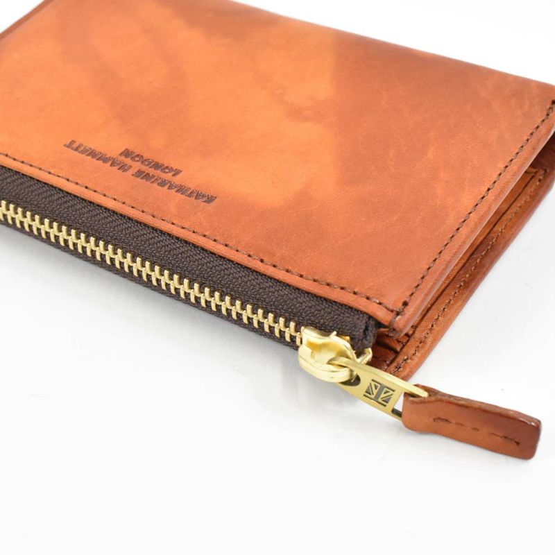 キャサリンハムネットKATHARINEHAMNETTLONDONミドルウォレット財布二つ折り縦型本革メンズレディースFLUIDフルイド革レザー2つ折り2つ折り財布二つ折り財布プレゼント男性人気ブランド大容量490-59200父の日