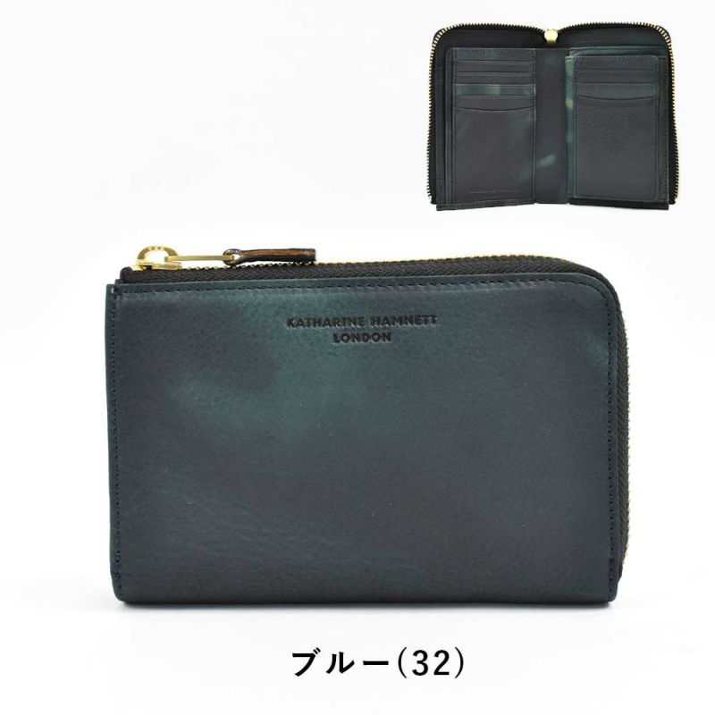 キャサリンハムネットKATHARINEHAMNETTLONDONミドルウォレット財布二つ折り縦型本革メンズレディースFLUIDフルイド革レザー2つ折り2つ折り財布二つ折り財布プレゼント男性人気ブランド大容量490-59200父の日