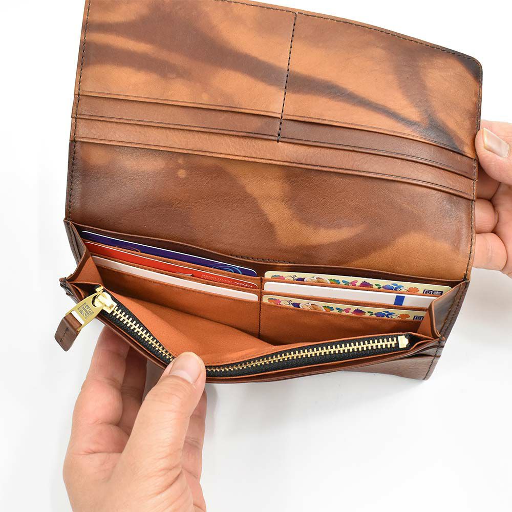 キャサリンハムネットKATHARINEHAMNETTLONDON長財布かぶせ財布本革メンズレディースFLUIDフルイド革レザープレゼント男性人気ブランド大容量薄いかぶせ型おしゃれかっこいい490-59203父の日