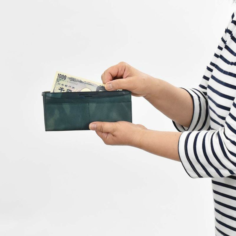 キャサリンハムネットKATHARINEHAMNETTLONDON長財布かぶせ財布本革メンズレディースFLUIDフルイド革レザープレゼント男性人気ブランド大容量薄いかぶせ型おしゃれかっこいい490-59203父の日