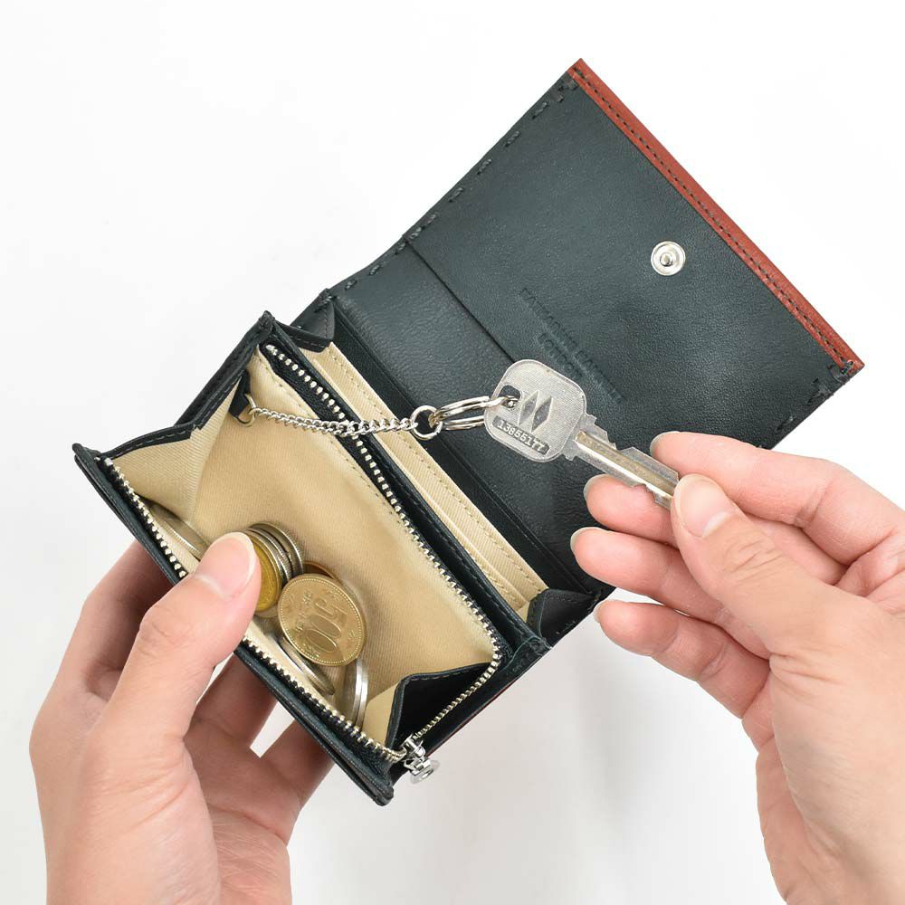 【6/1限定★エントリーで全員12倍】キャサリンハムネットKATHARINEHAMNETTLONDON財布ミニ財布小銭入れ二つ折り財布本革メンズレディースカラーテーラード2革レザーミニウォレットコインケースキーケース男性人気ブランド490-58700父の日