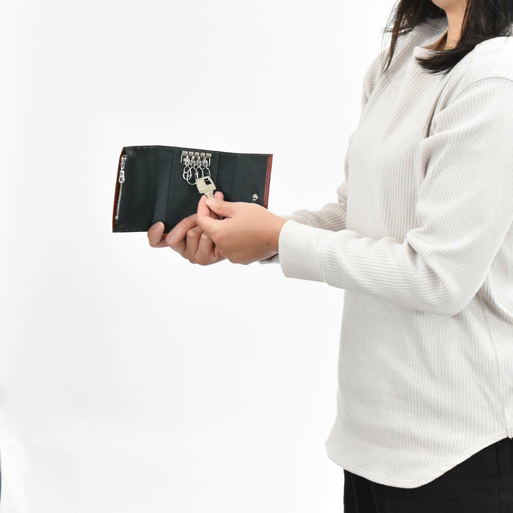 【6/1限定★エントリーで全員12倍】キャサリンハムネットKATHARINEHAMNETTLONDONキーケース小銭入れメンズレディーステーラード2小銭入れ付き本革革レザー鍵ケースキーホルダー4連ブランドおしゃれかっこいいおすすめギフト490-58701父の日