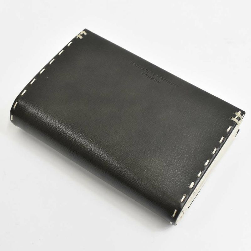 キャサリンハムネットKATHARINEHAMNETTLONDONミドルウォレット財布二つ折り縦長メンズレディーステーラード2二つ折り財布ファスナー本革革レザーブランド2つ折り財布おしゃれかっこいいギフト490-58705父の日