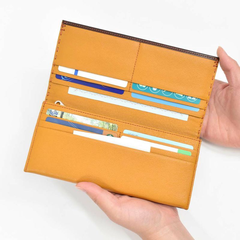 キャサリンハムネットKATHARINEHAMNETTLONDON長財布かぶせ財布本革メンズレディーステーラード2革レザープレゼント男性人気ブランド大容量薄いかぶせ型おしゃれかっこいい490-58706父の日