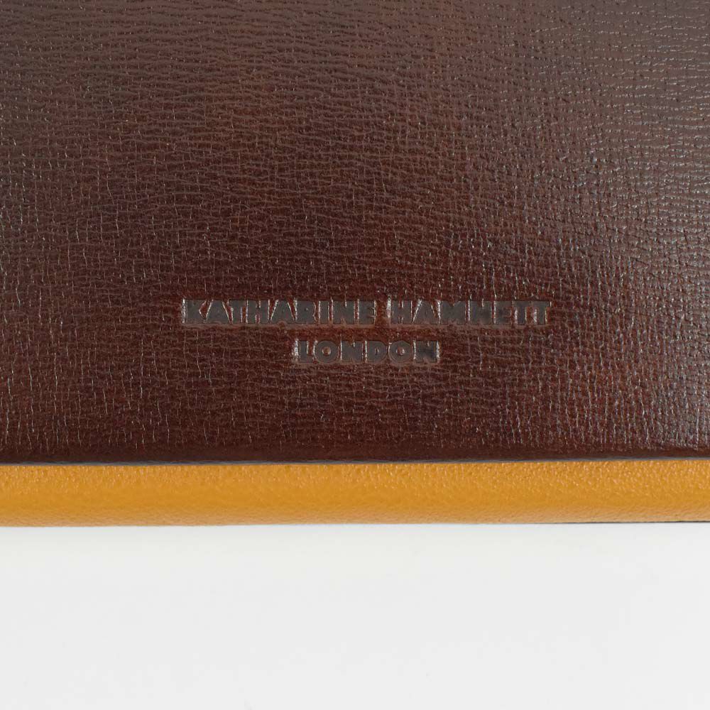 キャサリンハムネットKATHARINEHAMNETTLONDON長財布かぶせ財布本革メンズレディーステーラード2革レザープレゼント男性人気ブランド大容量薄いかぶせ型おしゃれかっこいい490-58706父の日