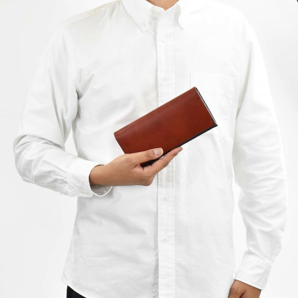 キャサリンハムネットKATHARINEHAMNETTLONDON長財布かぶせ財布本革メンズレディーステーラード2革レザープレゼント男性人気ブランド大容量薄いかぶせ型おしゃれかっこいい490-58706父の日