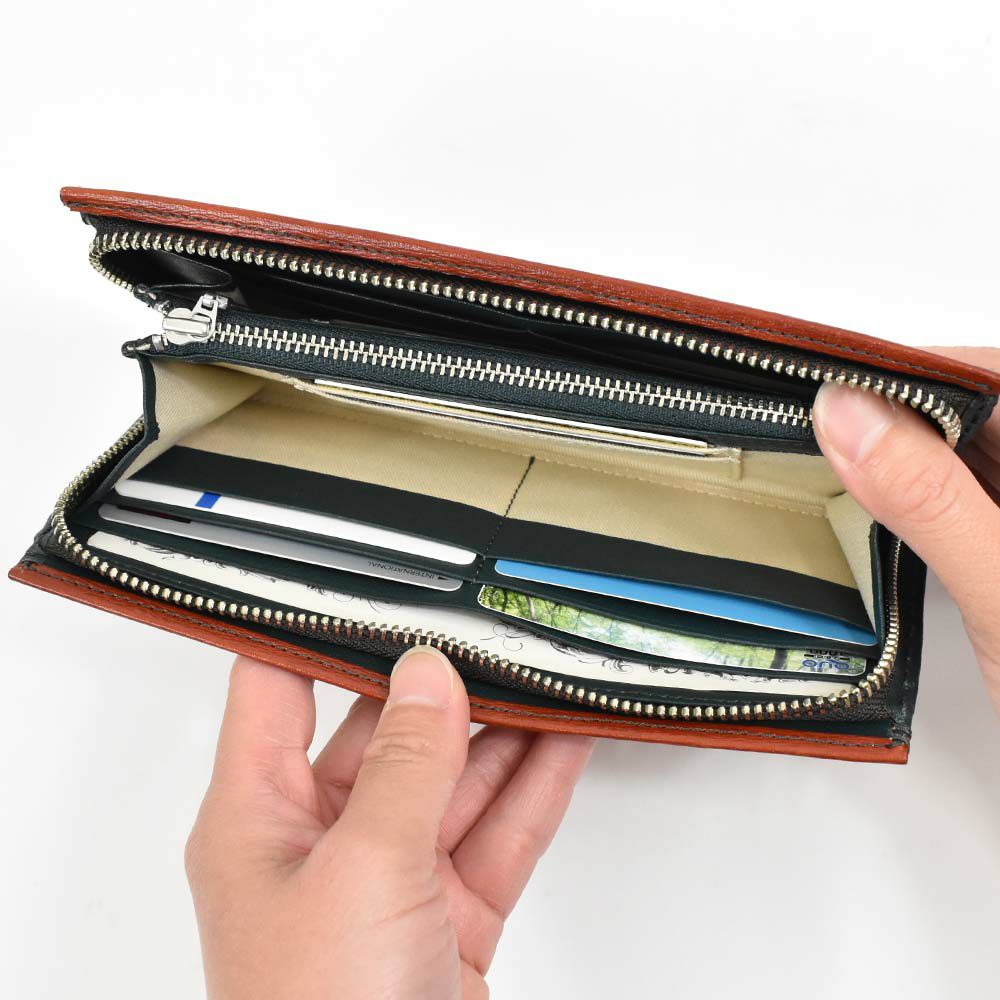 キャサリンハムネットKATHARINEHAMNETTLONDON長財布ラウンドファスナー財布本革メンズレディースカラーテーラード2革レザープレゼント男性人気ブランド大容量薄いおしゃれファスナー付き490-58707父の日