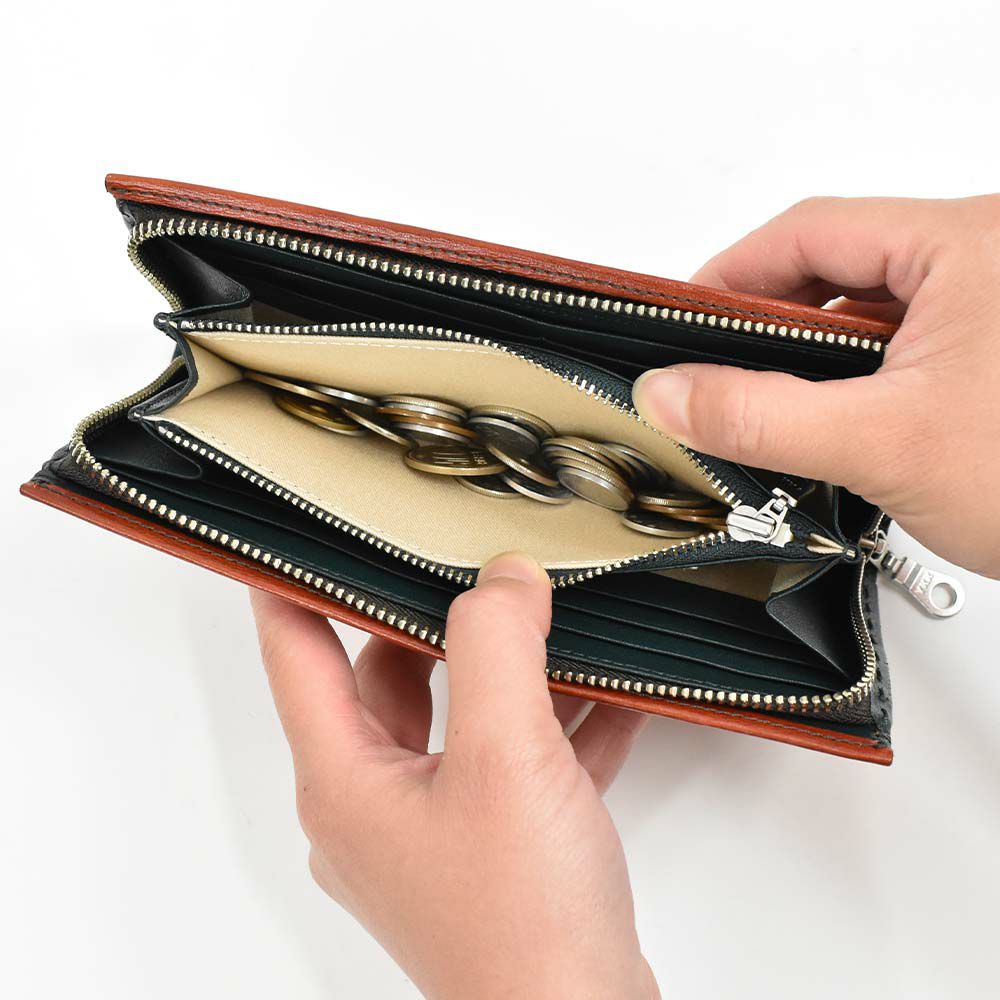 キャサリンハムネットKATHARINEHAMNETTLONDON長財布ラウンドファスナー財布本革メンズレディースカラーテーラード2革レザープレゼント男性人気ブランド大容量薄いおしゃれファスナー付き490-58707父の日