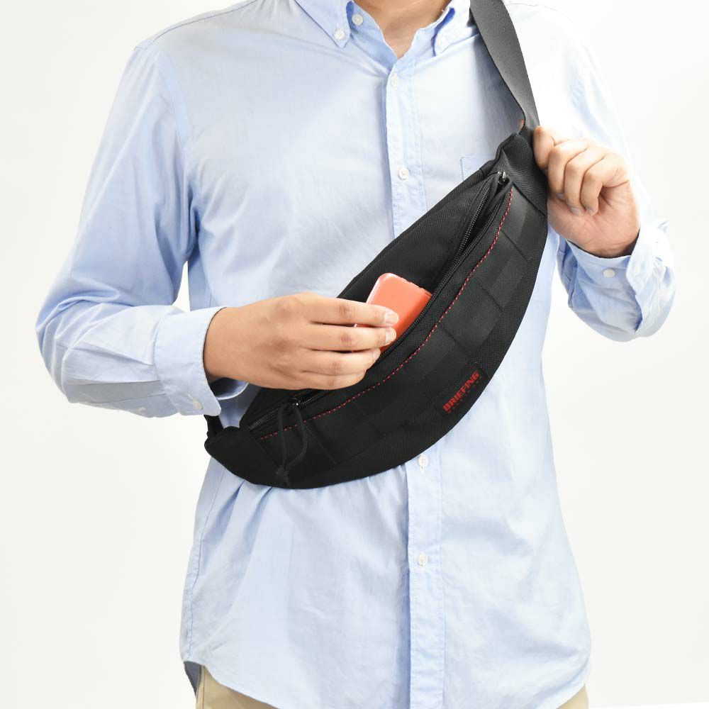 ブリーフィングBRIEFINGボディバッグウエストポーチメンズレディースTRIPODトライポッドウエストバッグショルダーバッグボディバック斜めがけ斜め掛けブランド軽量かっこいいミリタリーナイロンBRF071219