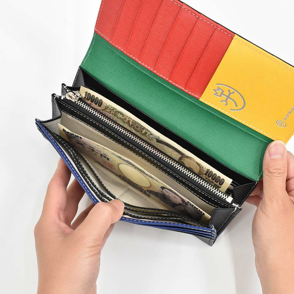 【Rカードでさらに+4倍|6/15限定】カステルバジャック財布長財布かぶせメンズレディーストルクCASTELBAJACバジャック本革革レザー小銭入れ付き小銭入れあり札入れロングウォレット彼氏ギフトプレゼント人気ブランド薄い096635