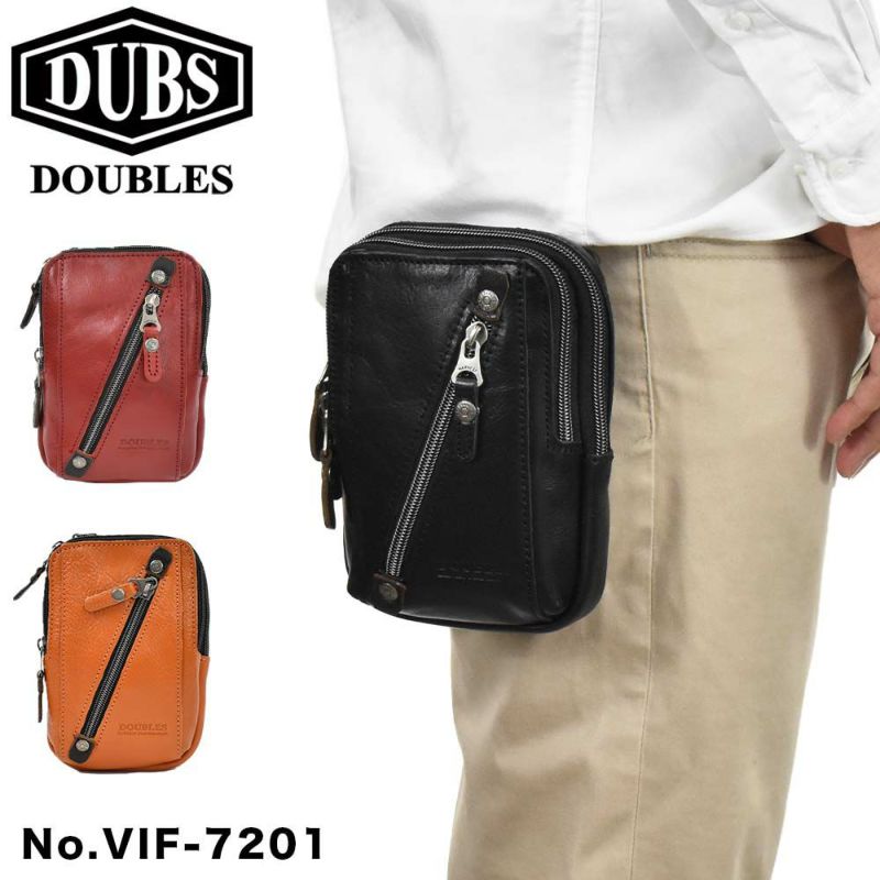 【ポイント最大36倍|6/25限定】DOUBLESダブルスベルトポーチチョークバッグメンズレディース小さいミニ本革牛革革レザーブランドウエストバッグポーチショルダーバッグ小物入れ小物ポーチカラビナおしゃれ2WAYVIF-7200