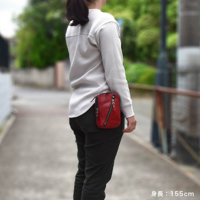 【ポイント最大36倍|6/25限定】DOUBLESダブルスベルトポーチチョークバッグメンズレディース小さいミニ本革牛革革レザーブランドウエストバッグポーチショルダーバッグ小物入れ小物ポーチカラビナおしゃれ2WAYVIF-7200