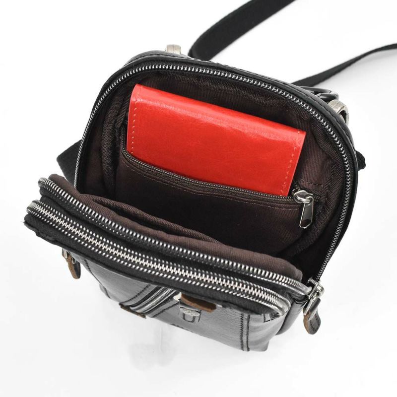 【ポイント最大36倍|6/25限定】DOUBLESダブルスベルトポーチチョークバッグメンズレディース小さいミニ本革牛革革レザーブランドウエストバッグポーチショルダーバッグ小物入れ小物ポーチカラビナおしゃれ2WAYVIF-7200