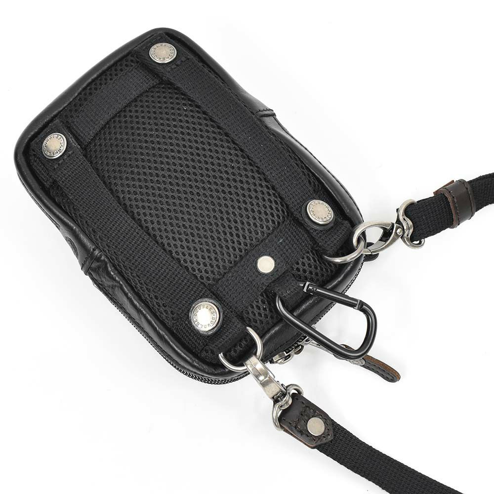 【ポイント最大36倍|6/25限定】DOUBLESダブルスベルトポーチチョークバッグメンズレディース小さいミニ本革牛革革レザーブランドウエストバッグポーチショルダーバッグ小物入れ小物ポーチカラビナおしゃれ2WAYVIF-7200