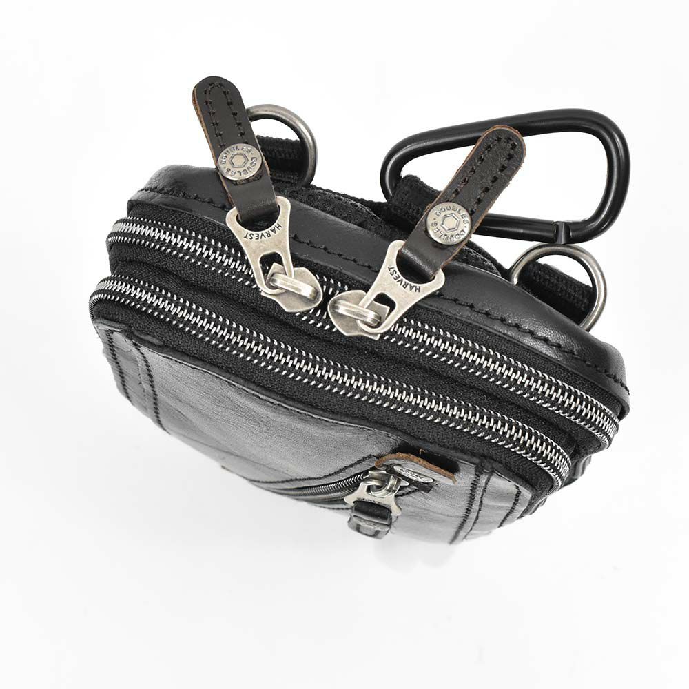 【ポイント最大36倍|6/25限定】DOUBLESダブルスベルトポーチチョークバッグメンズレディース小さいミニ本革牛革革レザーブランドウエストバッグポーチショルダーバッグ小物入れ小物ポーチカラビナおしゃれ2WAYVIF-7200