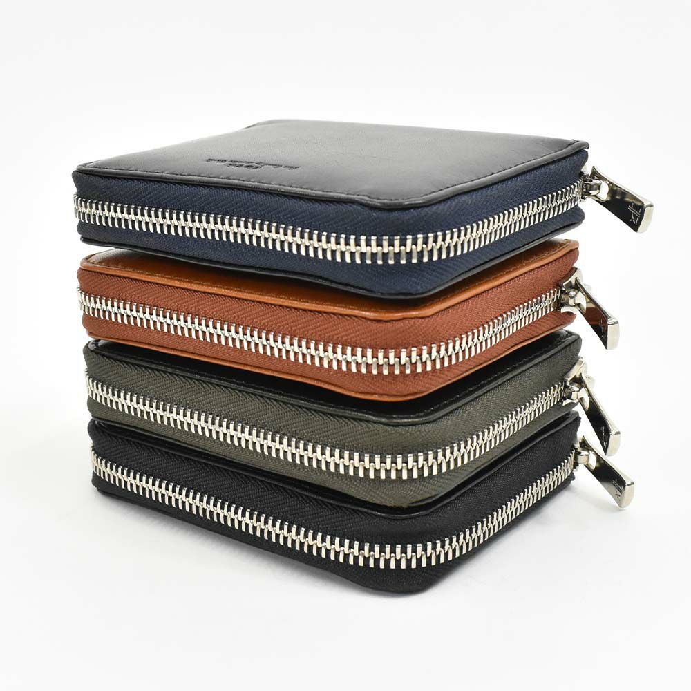 JOYAジョヤ財布二つ折りラウンドファスナーメンズレディース二つ折り財布本革革牛革レザー2つ折り2つ折り財布ファスナーミドルウォレット人気ブランドコンパクトバングラディッシュJ3007