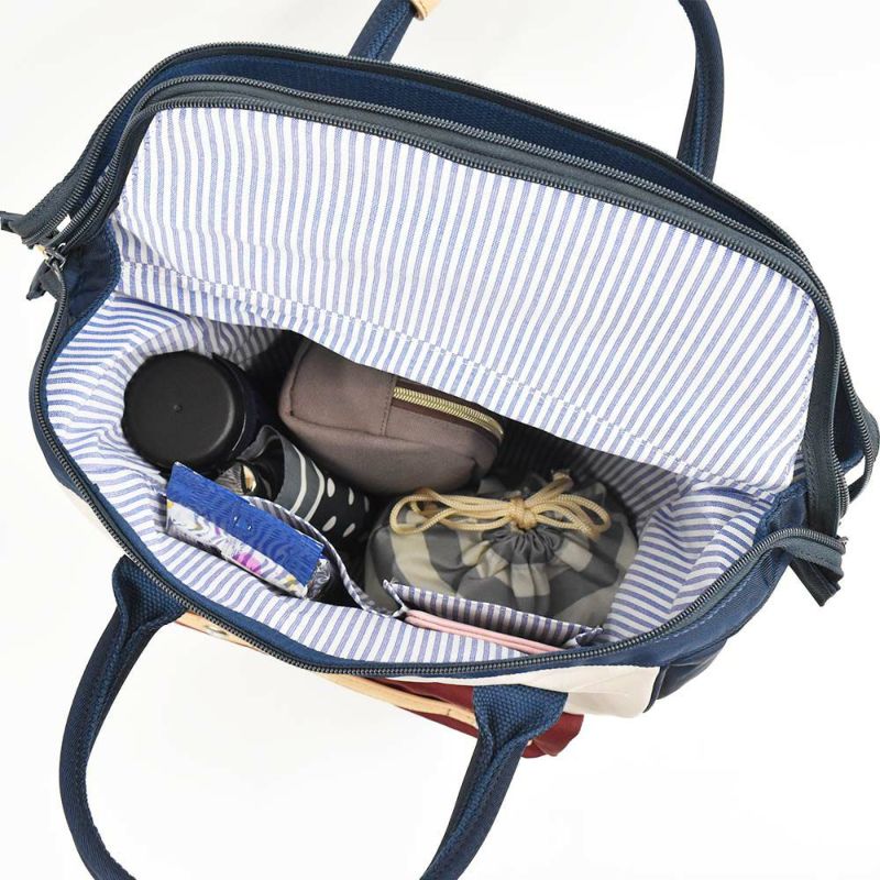 【P最大34倍|お買い物マラソン】mozリュックモズバッグレディースリュック口金A4小さめマザーズリュックマザーズバッグママバッグママリュックナイロン大人ブランド軽量軽い背面ファスナー大容量おしゃれがま口人気ZZCI-07L