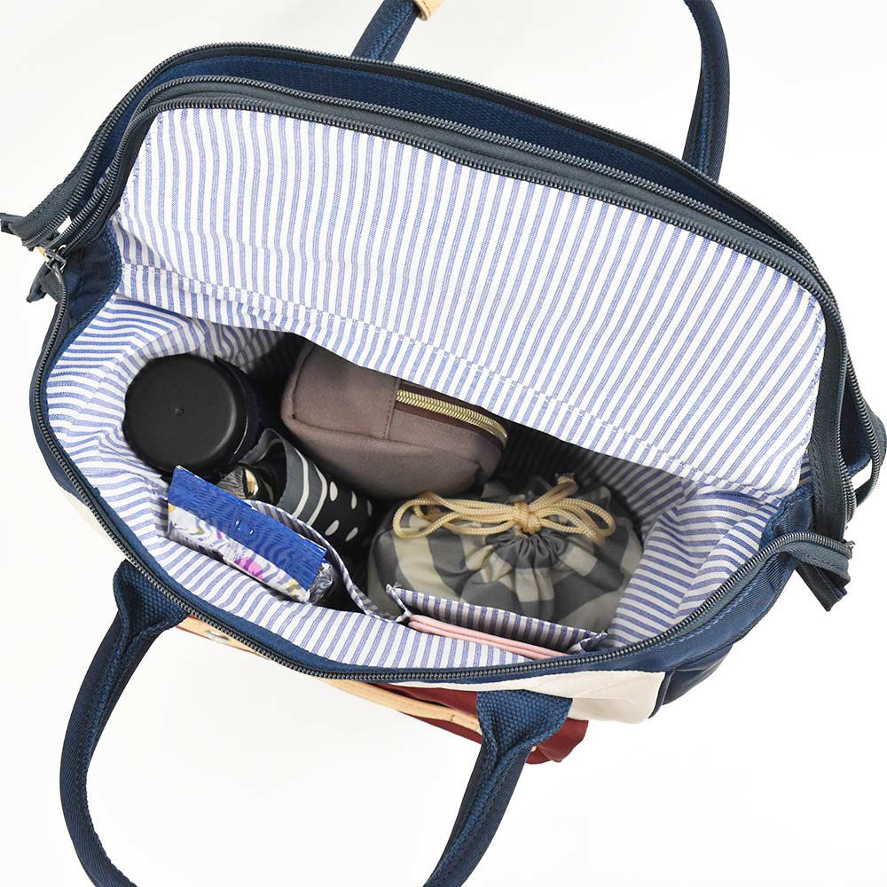 【P最大34倍|お買い物マラソン】mozリュックモズバッグレディースリュック口金A4小さめマザーズリュックマザーズバッグママバッグママリュックナイロン大人ブランド軽量軽い背面ファスナー大容量おしゃれがま口人気ZZCI-07L