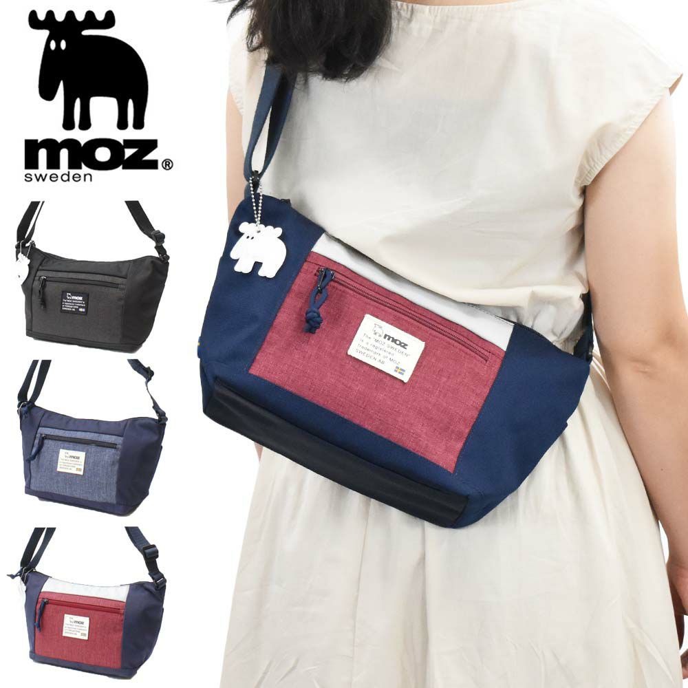 【P最大34倍|お買い物マラソン】mozショルダーバッグモズレディースショルダーバッグ三日月型ショルダーバック斜めがけ斜め掛けナイロン大人ブランド軽量軽い小さめマザーズバッグママバッグファスナー付きおしゃれかわいいZZEI-11