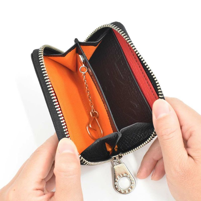 カステルバジャック小銭入れミニ財布財布CASTELBAJACメンズレディースピッコロキーホルダー付きミニウォレットミニコンパクトコインケースキーケース小銭ブランドコンパクト財布薄い小さいキャッシュレス本革022611