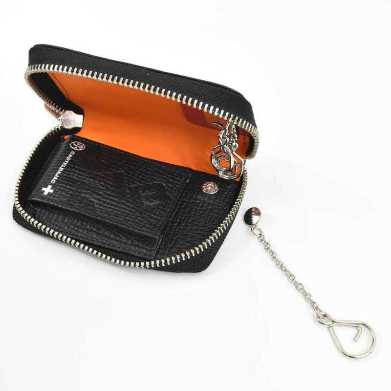 カステルバジャックキーケーススマートキーCASTELBAJACピッコロ本革革レザーメンズレディースラウンドファスナーファスナー付き4連5連コンパクト人気ブランドおしゃれ大容量人気ギフトプレゼント男性女性022612